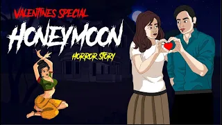 Honeymoon | valentine special |EVIL EYE | Hindi Horror Stories | Hindi kahaniya | Animated Stories