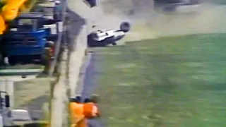 Nelson Piquet Big Crash 1987 F1 San Marino GP Qualifying