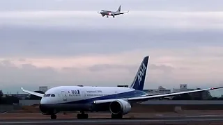 離陸と着陸ほぼ同時・4本連続緊迫感！速やかに離陸せよ（Immidiately takeoff）Osaka Itami Airport2023/2/10　12：50～15：20再生速度１．0x無修正