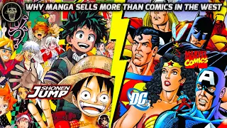 Why Manga Sells More than Comic Books in the West Without Live Action Movies..