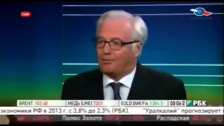 Чуркин  не даёт спуску  ведущей CNN