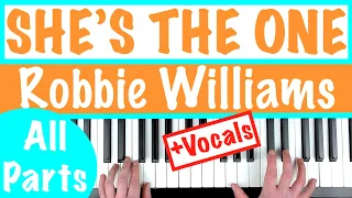 How to play SHE'S THE ONE - Robbie Williams Piano Chords Tutorial