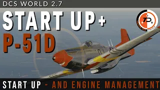 DCS WORLD 2.7 | P-51D Start up, Taxi, Takeoff and Engine Management