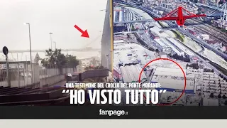 Crollo ponte Genova, la testimone: "Ho visto tiranti e stralli accartocciarsi"