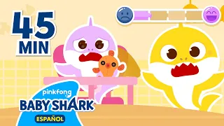 ¡Aquí Estás! Tiburón Bebé Niñero y Más | Cuentos Infantiles | Baby Shark en español