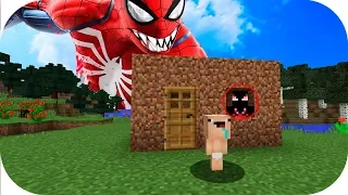 BEBE NOOB VS CREEPYPASTA SPIDER-MAN MINECRAFT TROLL + ROLEPLAY