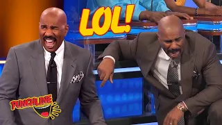 Top 3 FAMILY FEUD Moments That Had STEVE HARVEY Cracking Up!