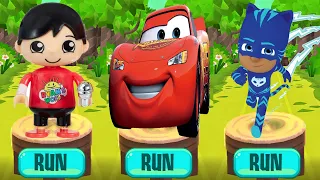 Tag with Ryan vs Lightning McQueen Run vs PJ Masks Catboy - Run Gameplay