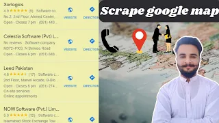 Google Maps Data Scraping by Free Instant Data Scraper in one click