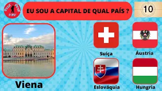 DESCUBRA O PAÍS PELA SUA CAPITAL! QUIZ UAU!