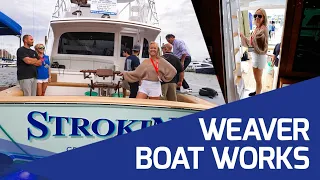 Weaver Boat Works Custom Sportsfish with an Elevator ! (Annapolis Boat Show)