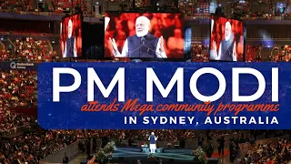 PM Modi attends Mega community programme in Sydney, Australia