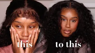 SUPER NATURAL WIG INSTALL W/ CURLY EDGES | RPGHAIR