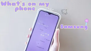 What's on my phone (android) 💜 | aesthetic | Jan