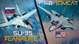 Su-35 Flanker-E Vs F-14 Tomcat | Digital Combat Simulator | DCS | INTERCEPT | DOGFIGHT