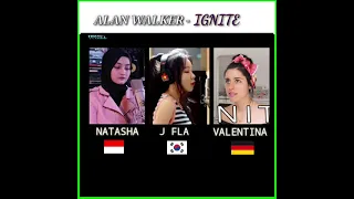 Alan Walker - IGNITE | Cover _ E. Natasha | J Fla | Valentina F. | Which One You Like Most …