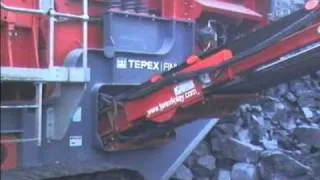 Terex Finlay I-130RS Impactor Crusher Footage