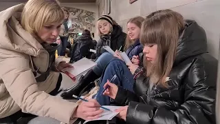 School amid the Sirens in Kyiv Metro Station