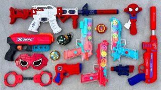 Spiderman action series war guns & equipment - Xhero Blaster, Grenade, MP40 SMGs, Handcuff, Pistols