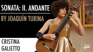 Cristina Galietto plays Joaquín Turina's "Sonata: II. Andante" on a 2008 Edmund Blöchinger "Llobet"