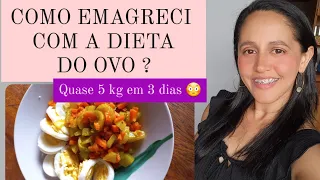 FIZ A DIETA DO OVO POR 3 DIAS E PERDI 4,400KG/ COMO EU FIZ? #dietadoovo #COMOEMAGRECEREMTRÊSDIAS