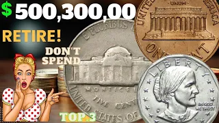 Top 3 Most Valuable Penny Rare Nickels & Anthony Dollar Coin Worth A lot of money-Coins Worth money!