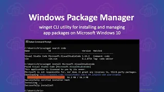 A Look at winget, Windows Package Manager for Windows 10