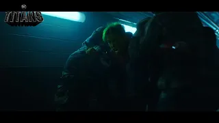 Garfield And Dominic Attack At The Lab | Titans Season 4 Episode 9 Fight Scene | Titans 4x09