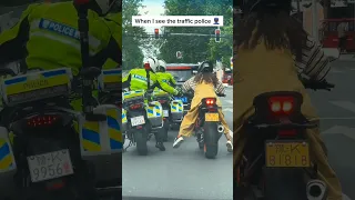 No ticket today?🥰👍 #motocycle #motovlog #policemotorcycle #viral #trending #policevehicle #shorts