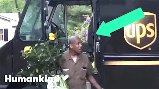 Neighbors crowd the street to thank UPS driver | Humankind