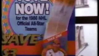 1986 NHL All-Star Game voting commercial