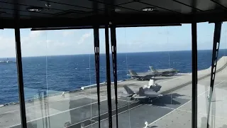 Business as usual despite accident - F-35s flying from HMS Queen Elizabeth