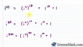 Simplifying Powers of i (imaginary unit)