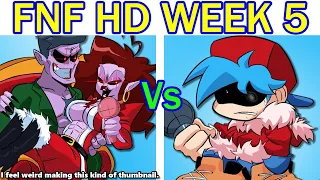 Friday Night Funkin' HD Mod Week 5 Update - FULL WEEK + Cutscenes (FNF HD Mod/Hard) + DATE WEEK