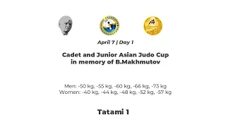 Cadet and Junior Asian Judo Cup in memory of B.Makhmutov||Day1-Tatami1