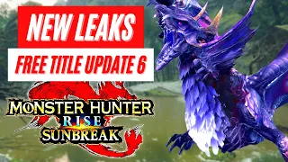 New LEAKS Bonus Free Title Update 6 Primordial Malzeno Monster Hunter Rise: Sunbreak DLC News