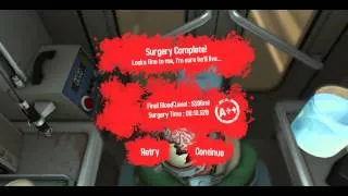 Surgeon Simulator 2013 - Brain transplant in ambulance speedrun in 10.5