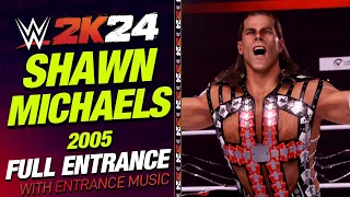 SHAWN MICHAELS 05 WWE 2K24 ENTRANCE - #WWE2K24 SHAWN MICHAELS 05 ENTRANCE THEME