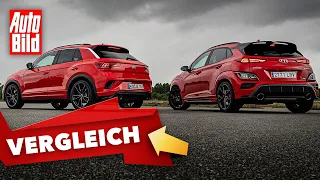 VW T-Roc R vs. Hyundai Kona N (2021) | Das Duell der kompakten Sport-SUVs | Duell mit Malte Büttner
