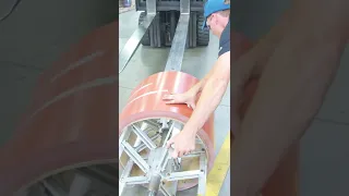 Loading Metal Coil On An NTM Roof Panel Machine #shorts