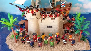 Playmobil Pirates Sea Battle For Tresaure 🏴‍☠️ Stop Motion