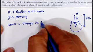 Gravitation | The radius of the earth is R and the acceleration | sprinter Institute | Neet | Jee