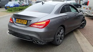 MERCEDES CLA 180 DUPLEX EXHAUST   AUSPUFF   SPORTUITLAAT SOUND SYSTEM by www maxiperformance nl