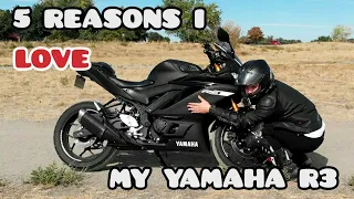 5 THINGS I LOVE ABOUT MY R3 | 2019 YAMAHA R3 | FIRST BIKE | BEGINNER RIDER REVIEW | MOTORCYCLE