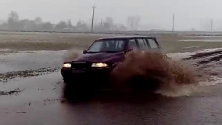 SsangYong MUSSO in water