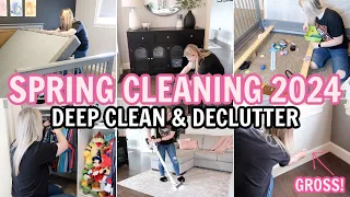 DEEP CLEAN & DECLUTTER WITH ME | MESSY HOUSE CLEANING MOTIVATION | SPRING CLEANING 2024