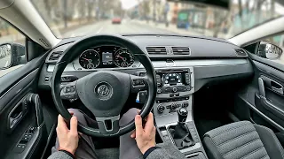 2013 Volkswagen PASSAT CC 2.0l 140HP | POV Test Drive | Fuel consumption info