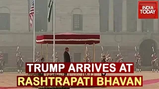 Donald Trump Reaches Rashtrapati Bhavan, Meets Prez Kovind