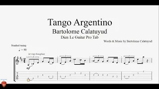 Bartolome Calatuyud - Tango Argentino - Guitar Tutorial + TAB