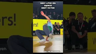 BBOY LITHE ING SMOKES BBOY VICTOR 😱🔥 #bboy #breakdance #dance